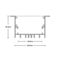 Профіль алюмінієвий SVL_SPL011 -1м. неанодований (в ламелях по 3м)
