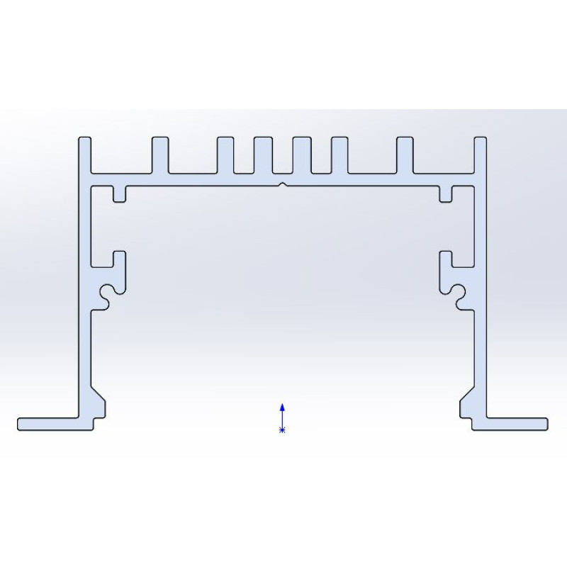 Профіль алюмінієвий SVL_SPL011 -1м. неанодований (в ламелях по 3м)