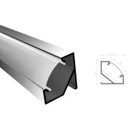 Профіль алюмінієвий SVL_LPU17-1м.  ЛПУ17 ( 2м. ламель)