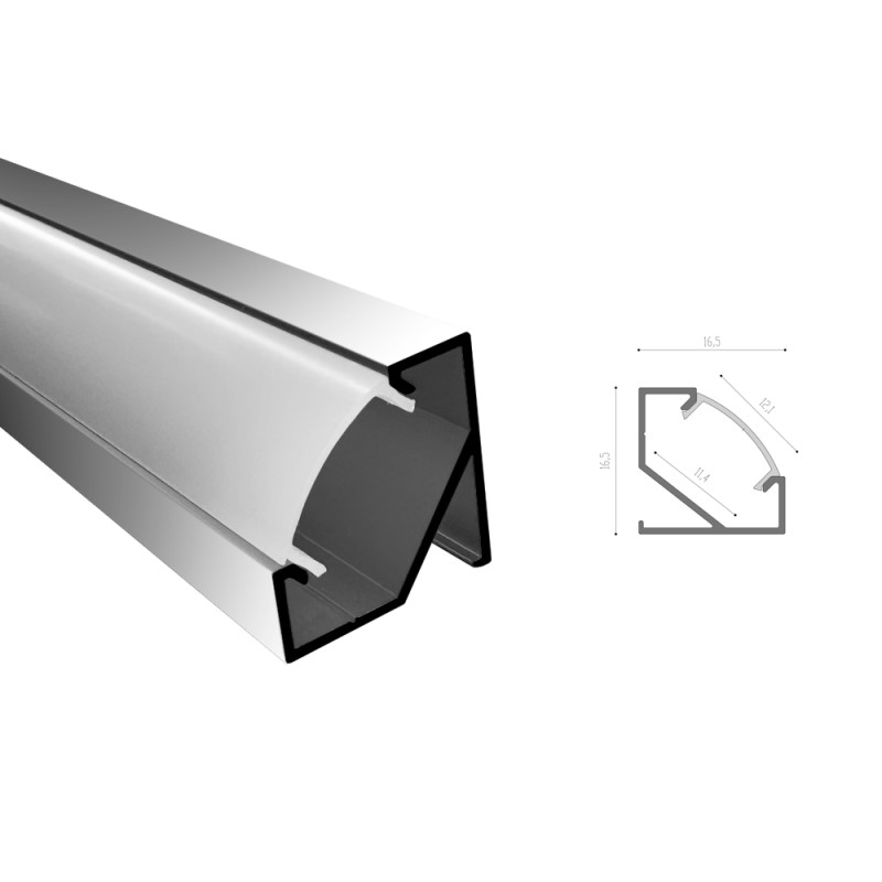 Профіль алюмінієвий SVL_LPU17-1м.  ЛПУ17 ( 2м. ламель)