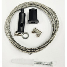 Кріплення на тросах для підвісного світильника S-kit-3 (2м, M4*6), чорний