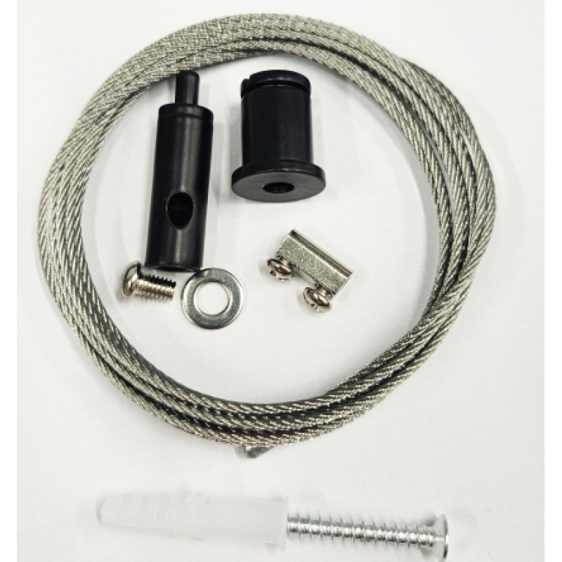 Кріплення на тросах для підвісного світильника S-kit-3 (2м, M4*6), чорний