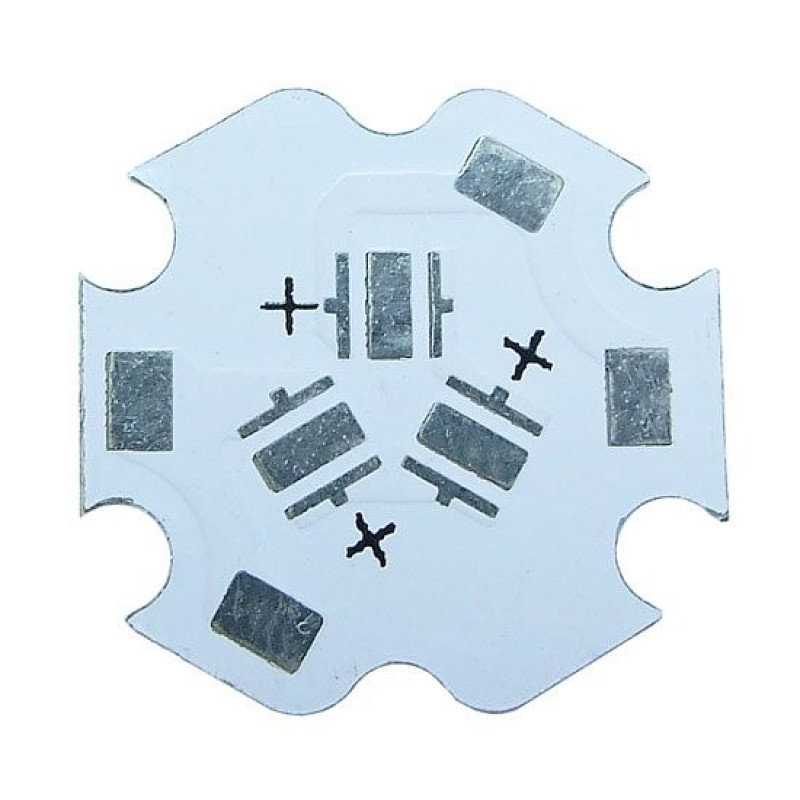 Друкована плата ал. AL_STAR_3LED_(3.5x3.5)_XP-leds