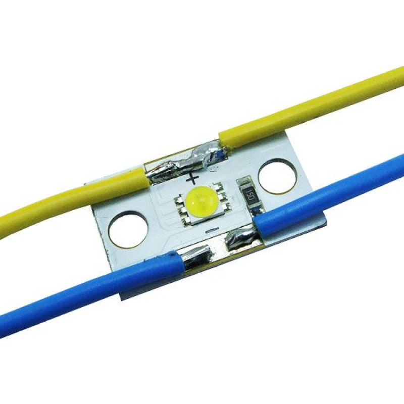 Світлодіодний модуль MD_1LED_PP6N_25x15 білий 5500-6500K