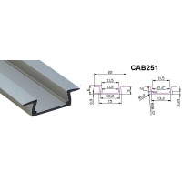 Профиль алюминиевый CAB251-AL