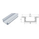 Профіль алюмінієвий врізний ЛПВ7 LP