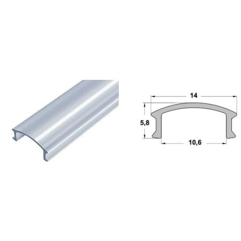 Рассеиватель матовый ЛРМ к профилю LP (в ламелях по 2м)