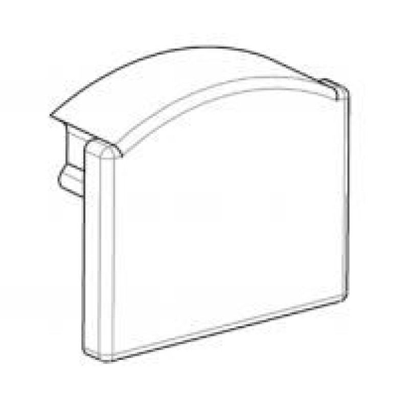 Заглушка ЗП12 глухая к LED профилю ЛПС12 LP