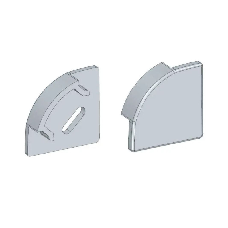 Заглушка ЗПУ глухая к угловому LED профилю ЛПУ17 LP