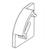 Заглушка ЗПУО с отверстием к угловому LED профилю ЛПУ17 LP