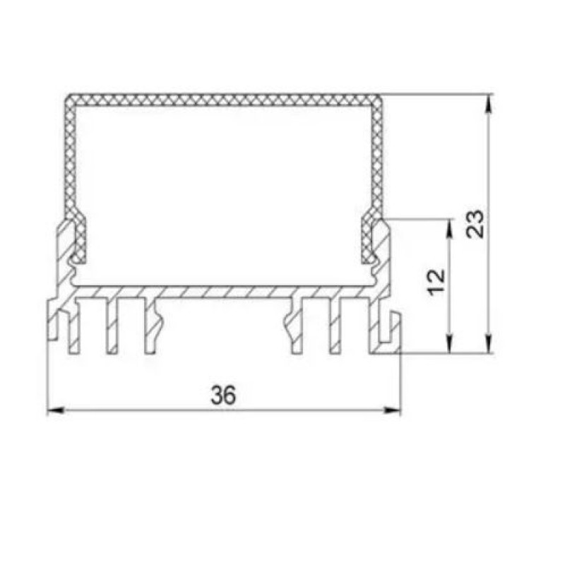 Профіль алюмінієвий ЛСС LP