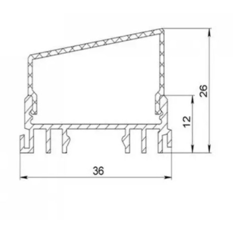 Профіль алюмінієвий ЛСС LP