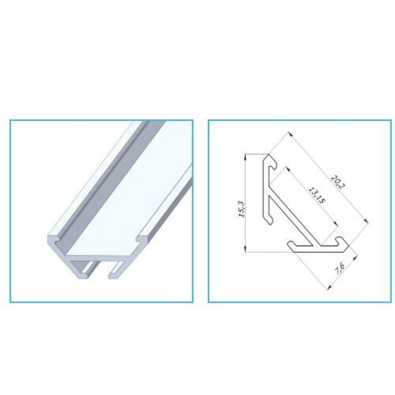 Профиль алюминиевый ЛСУ-AL LP