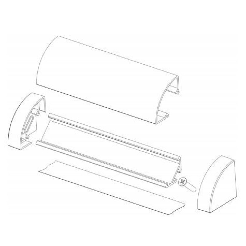 Профиль алюминиевый ЛСУ-AL LP