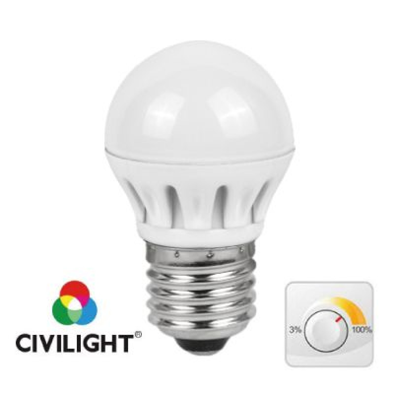 Светодиодная лампа DG45 K2F40T6 metal dimmable