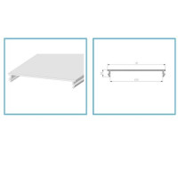 Розсіювач матовий РС70 до профілю ЛС70 та ЛСВ70 LP