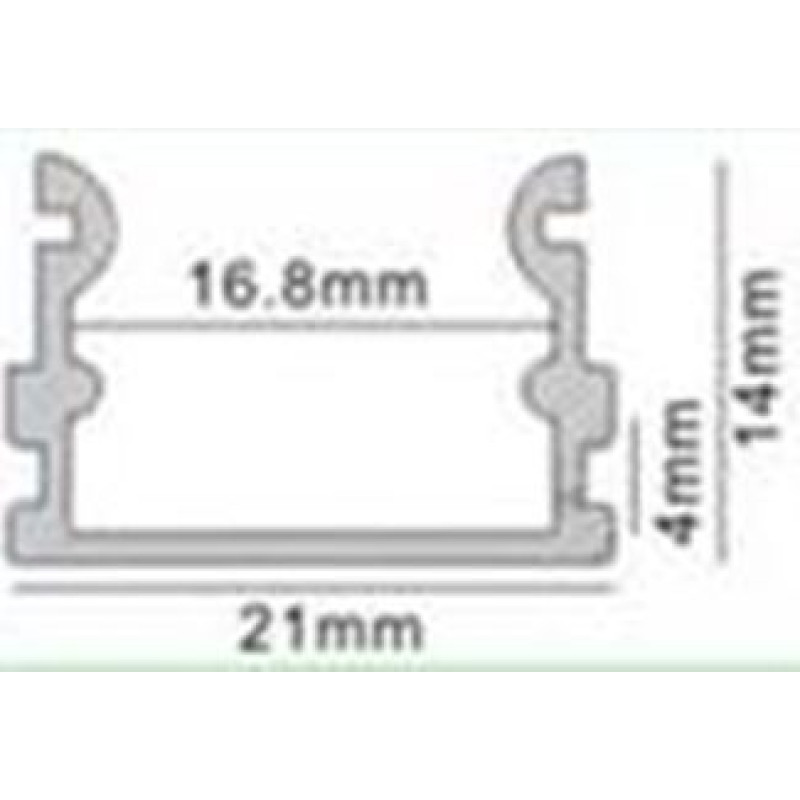 Профиль алюминиевый LP21-14