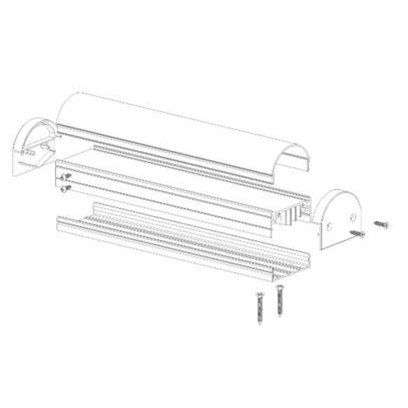 Профиль алюминиевый ЛН50 LP