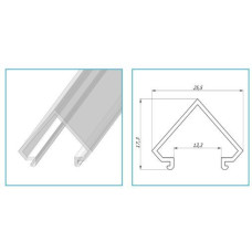 Розсіювач матовий РСУ "кут" до профілю ЛСУ LP