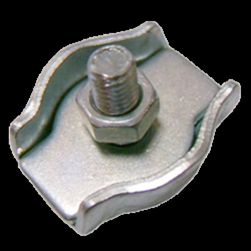 Затискач д/троса одинарн. 2мм цб