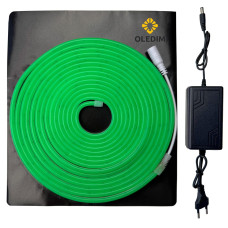 Готовый набор неоновой ленты 12V 6x12 5M Green (Зеленый)