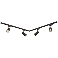 Комплект трекового освещения (люстра) OLEDIM Set-13L 1+1x4 черный