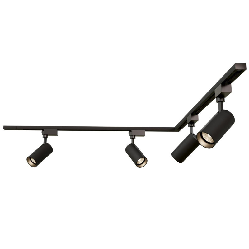 Комплект трекового освещения (люстра) OLEDIM Set-13L 1+1x4 черный
