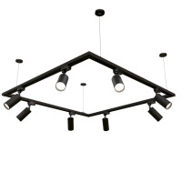 Комплект трекового освещения (люстра) OLEDIM Set-18Q 1x4 черный