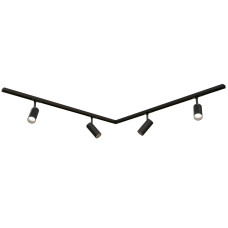 Комплект трекового освещения (люстра) OLEDIM Set-9L 1+1x4 черный