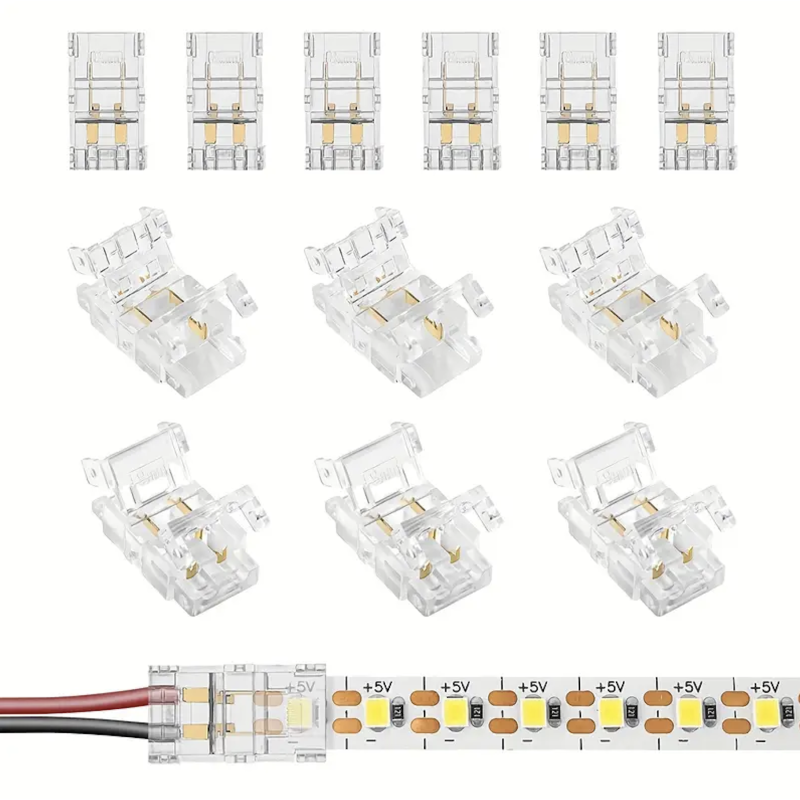Коннектор для LED ленты SMD прямой 8мм