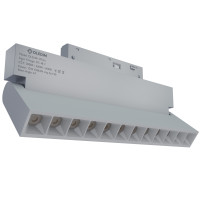 Магнитный трековый светильник поворотный белый OLEDIM OL218A 12W 3CCT (3000K/4000K/6000K)