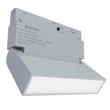 Магнитный трековый светильник поворотный белый OLEDIM OL26A 6W 3ССT (3000K, 4000K, 6000K)
