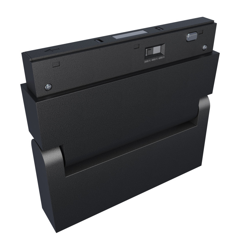 Магнитный трековый светильник поворотный черный OLEDIM OL110A 6W 3000K