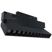 Магнитный трековый светильник поворотный черный OLEDIM OL218A 12W 3CCT (3000K/4000K/6000K)