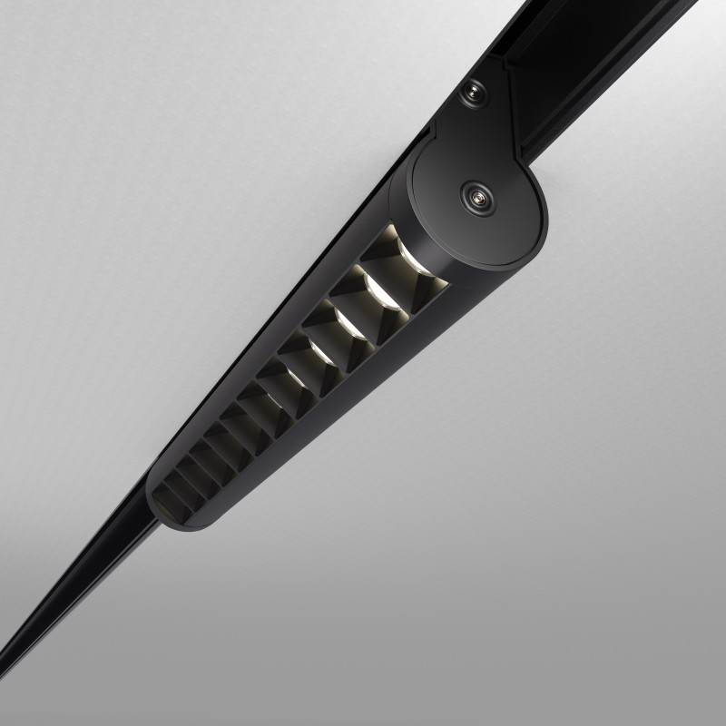Магнитный трековый светильник поворотный черный OLEDIM OL225A 12W 3ССT (3000K, 4000K, 6000K)
