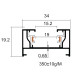 Шинопровод OLEDIM OT11 220V 1м белый