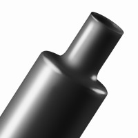 H2P2.50BK - Ультра-прозора термоусадкова трубка загального призначення 2:1 (полівініл хлорид)