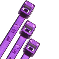 CBC3.75PP - Металлизированный кабельный усиленный хомут 95 мм, цвет - фиолетовый металлик