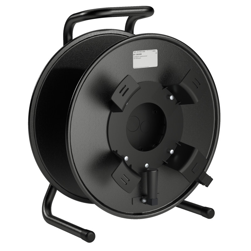 HT 380.RM-schwarz - Металлическая кабельная катушка, внеш.. диам. 380 мм, с наружным держателем кабель