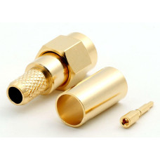 3.01.282 - SMA - Разъем SMA (штекер) male для RG223, покрытие - золото, потери: ≤0.05 дБ 900 Мгц