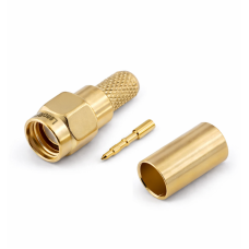 3.01.282 - SMA - Роз'єм SMA (штекер) male для RG223, покриття - золото, втрати: ≤0.05 дБ 900 МГц