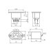ACP-502 - Разъем гнездо C13 панельное, крепеж винта, приборный 220B, 3 контакта, IEC320