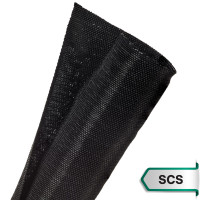 SCS-032BK - Еластичне кабельне оплетення, що самозакривається - 3.2 см, площа перекриття 25% від діметру