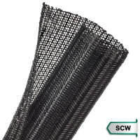 SCW-050BK - Кабельне оплетення, що самозастібується - 5.0 см, площа перекриття 25% від діаметру