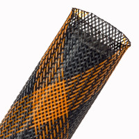 FRN2.00OS - Эластичная Кабельная Оплетка (ПолиЭтиленТерефталат), трудновоспламеняющаяся (FR)-5.08 см