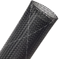 FRN2.00TB - Эластичная Кабельная Оплетка (ПолиЭтиленТерефталат), трудновоспламеняющаяся (FR)-5.08 см