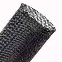 FRN3.00TB - Эластичная Кабельная Оплетка (ПолиЭтиленТерефталат), трудновоспламеняющаяся (FR)-7.62 см