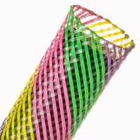 PTN2.00SB - Круглая Кабельная Оплетка PET- 5.08 см, диапазон растяжки 38.10-88.9 мм