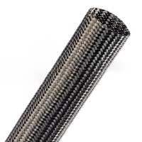 CAN1.25BK - Еластичне Кабельне Оплетення (середнє карбонове волокно) - 3.18 см
