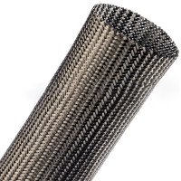 CAN2.50BK - Эластичная Кабельная Оплетка (среднее карбоновое волокно)- 6.35 см